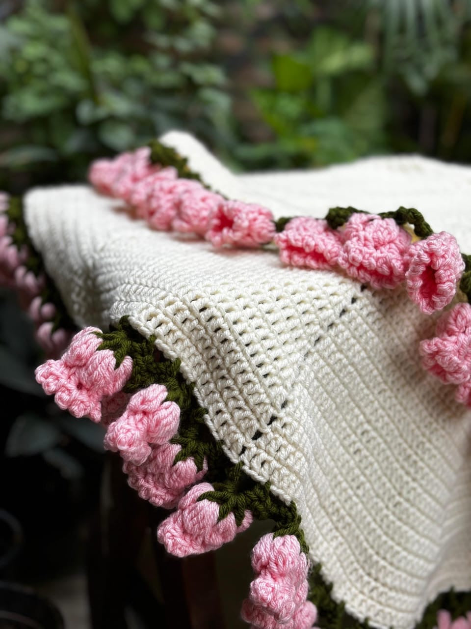Lily of the Valley Bouquet Blanket