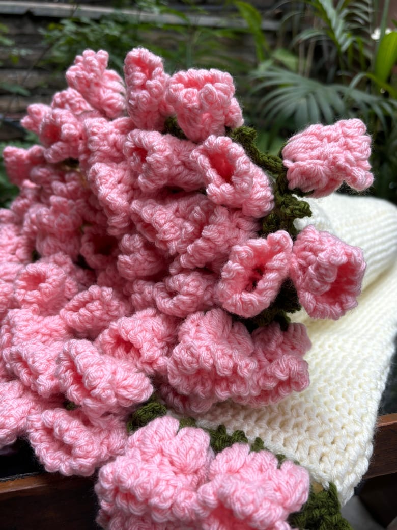 Lily of the Valley Bouquet Blanket